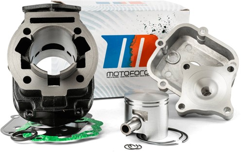 Cilinder + Kop Motoforce 70cc voor Derbi Senda v.a 2006 / Aprilia Rs4 / Aprilia Rx 50 / Derbi Gpr 50 v.a 2009