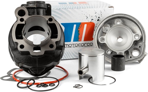Cilinderkit + Kop Motoforce 80cc voor Yamaha TZR 50 / Aprillia RS 50 AM6 / Minarelli AM6 / Peugeot XP6
