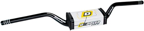 Stuur Cross Zwart Ø28.6mm Doppler + Stuurpad Schakelbrommer / Enduro / Super Motard 