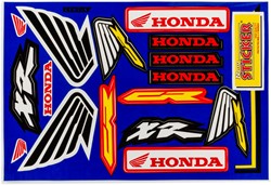Sticker Set Sponsor Honda - 33x22cm