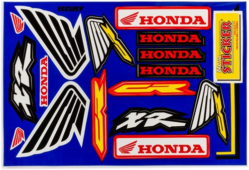Sticker Set Sponsor Honda - 33x22cm