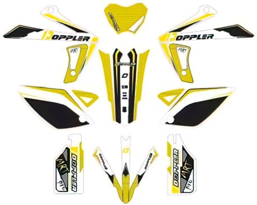 Sticker Set Doppler Geel voor Beta RR 50 - V.a 2009 T/m 2022