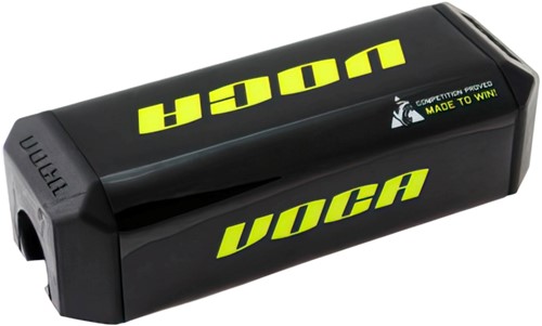 Stuurpad Voca Racing Zwart / Geel - Voor 28.6mm sturen - Zonder Middenbeugel
