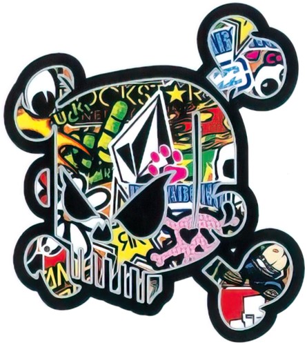 Sticker Skull Bomb 