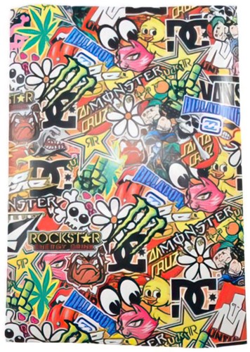Sticker Vel Sheet Bomb 35x25cm