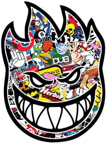 Sticker Fire Face Bomb
