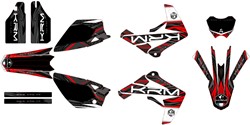 Sticker Set KRM Rieju MRT 50 PRO 2009-2022 Rood / Zwart
