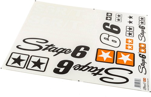 Sticker Set Stage6 MK2 - Maat 42 x 59.4cm - Witte versie