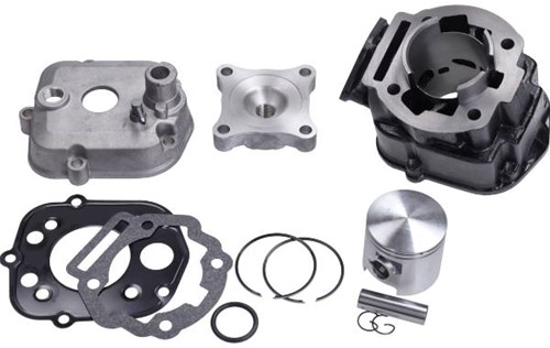 Cilinder + Kop 70 cc voor Derbi Senda v.a 2006 / Aprilia Rs4 / Aprilia Rx 50 / Derbi Gpr 50 v.a 2009