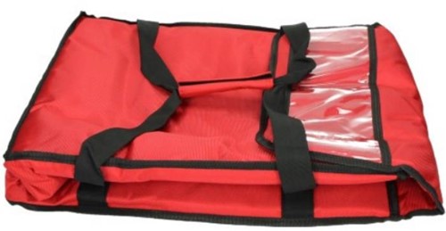 Warmhoud Tas Pizza Geisoleerd Rood