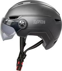 Helm Falko voor speed pedelec / snorfiets NTA-8776 Gekeurd met 2 vizieren Helder en Donker Zwart 58-61cm (L-XL)