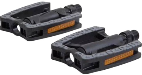 Fiets Pedaalset Lynx City / Tour TPR Rubber Antislip Zwart 9/16 draad