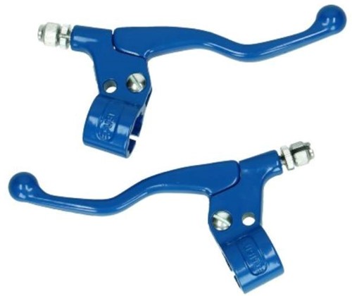 Remgreep Set Puch Maxi / Honda Camino / Peugeot 103 / Peugeot 104 / Universeel Bromfiets Blauw Kort model