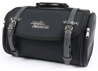 Retro Topkoffer Zwart Canvas Klein 35 LTR Zwart Moto-Nostra