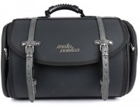 Retro Topkoffer Zwart Canvas Klein 35 LTR Zwart Moto-Nostra-2