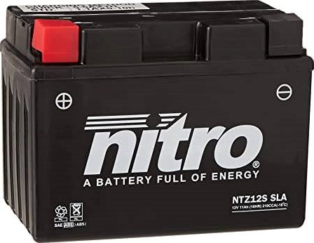 Accu Nitro NTZ12-S/ YTZ12-S 12volt 11Ah 150 x 87 x 130mm Onderhoudsvrij GEL
