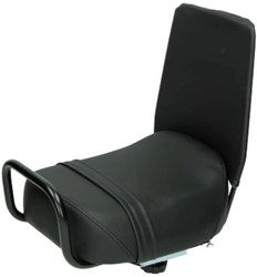 Kinderzitje Duo Buddyseat Zwart (+ Rugsteun) Tomos A35 / Tomos A3 / Puch Maxi / Vespa Citta (Op Achterdrager Montage)