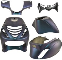 Kappenset Piaggio Zip 2000 Mat Cameleon met SP voorscherm 5 delig