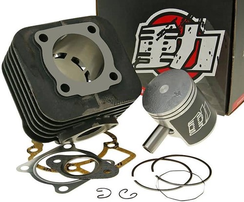 Cilinder 70cc Naraku Aprilia 2T / Derbi 2T / Piaggio 2T / Gilera 2T / Vespa 2T / Italjet 2T Luchtgekoeld Gietijzer NK102.47