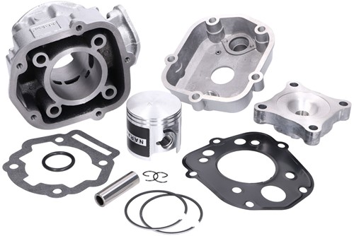 Cilinder 70cc Naraku V.2 Aprilia-RS4 50 / Aprilia-RX 50 / Aprilia-SX 50 / Derbi-GPR 50 / Derbi-Senda 50 R X-Race / Derbi-Senda 50 SM DRD Racing / Derbi-Senda 50 SM X-Treme (Euro3) NK102.57-3