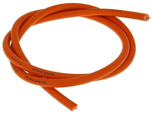 Bougiekabel Naraku (1 Meter) Rood / Oranje universeel Scooter / Motorscooter / Brommer NK390.37