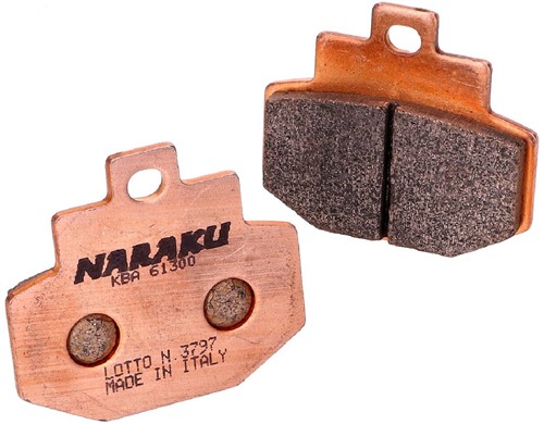 Remblokset Naraku voor Vespa / Gilera / Piaggio Achterzijde Synthered NK430.02/S