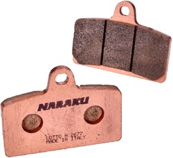 Remblokset Naraku voor Aprilia / Derbi / Motorhispania Synthered NK430.61/S