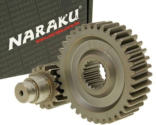 Overbrenging Set Secundaire Naraku Racing 16/37 +25% Gy 125 / 150cc Motor Type 152QMI / 157QMI 