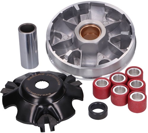 Variateur Naraku Racing V.2 Piaggio 4T / Vespa 4T / Piaggio Euro4 / Vespa Euro4 / Aprilia 4T / Derbi 4T / Italjet 4T / Malaguti 4T (19x15,5 mm rollen) NK901.27