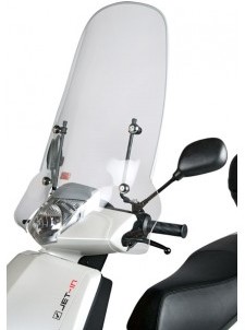 Windscherm Dmp Peugeot Viva City Hoog + Bevestigingset V.a 2008 Hoogte 73cm