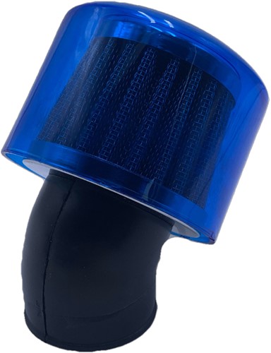 Powerfilter 101 Octane K&N Air Box Blauw Schuin 45° Aansluiting Ø35
