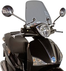 Windscherm Puig Piaggio Liberty V.a 2011 T/m 2014 Smoke Getint Hoogte 31cm