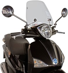 Windscherm Puig Piaggio Liberty V.a 2011 T/m 2014 Helder Hoogte 31cm