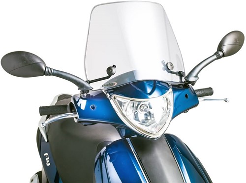 Windscherm Puig Piaggio Fly V.a 2005 T/m 2014 Helder Hoogte 31cm