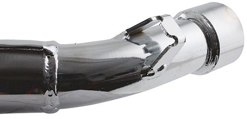 Uitlaat VOCA Chroom Aprilia RX 50 / Beta RR 50 / MBK X-Limit 50 / Malaguti XSM 50 / Malaguti XTM 50 / Peugeot XP6 / Rieju MRX Enduro / Rieju SMX 50 / Yamaha DT 50 SM 50 / 70cc Rood Onderlangs-3