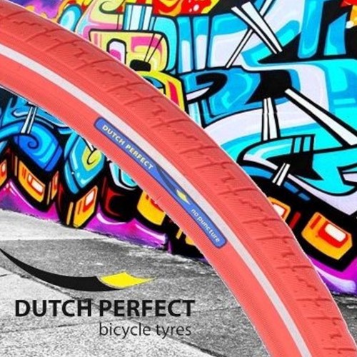 Buitenband Dutch Perfect 28 x 1 ½" / 40-635 no puncture - rood met reflectie