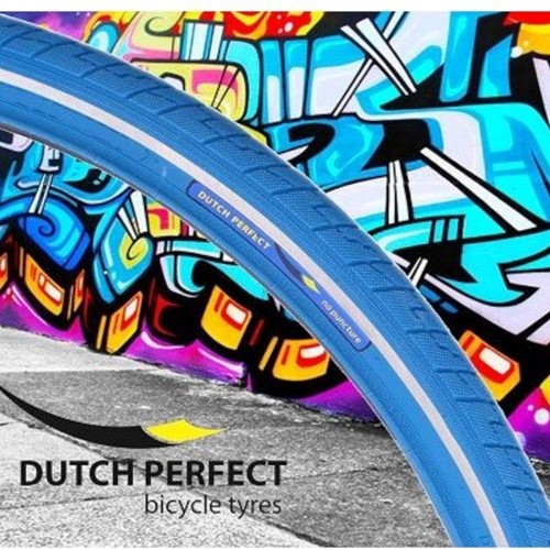 Buitenband Dutch Perfect 28 x 1 ½"/ 40-635mm anti-lek - blauw met reflectie