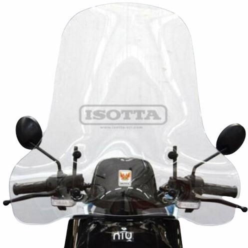 Windscherm ISOTTA Helder NIU N1s + Montageset Hoog Model