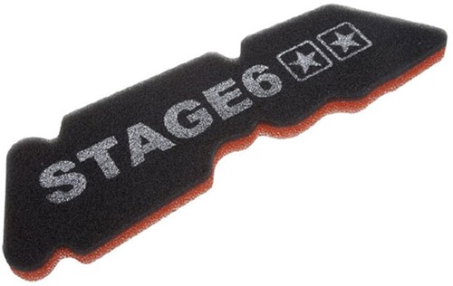 Luchtfilter Element Stage6 Dubbellaags Gilera Runner / Diesis / Gilera Ice / Gilera Dna / Piaggio Zip 2000 2-Takt / Piaggio Nrgt Extrme / Piaggio Nrg Power / Piaggio Fly 2-Takt 