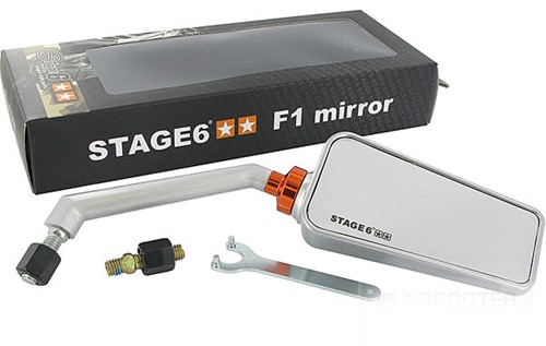 Spiegel Stage6 F1 Rechts Aluminium Universeel Scooter M8 Draad
