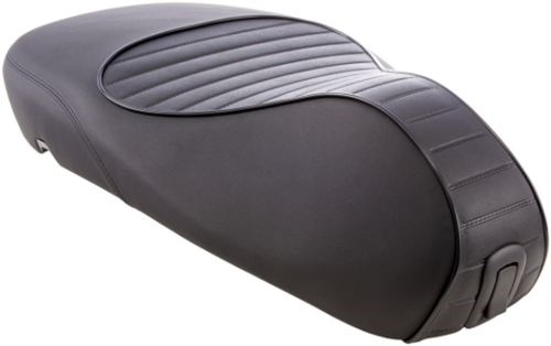 Buddyseat Vespa Sprint Euro4 v.a 2018 Leer Zwart + Zwarte Bies Origineel 