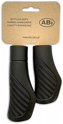 Fiets handvatten set ABI 130 / 95 mm - Zwart