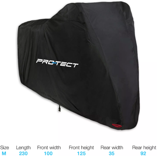 Scooterhoes Pro-tect Zwart / Zilver 230 x B 100 x H 125cm
