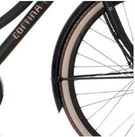 Fiets Cortina spatbord voor 28 E-U4 jet black matt