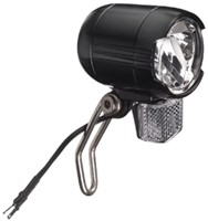 Fiets FALKX Black Iron koplamp zwart, Aluminium E-Bike 6V-48V