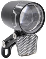 Fiets Falkx Round koplamp zwart, 60 Lux E-Bike 6V-48V