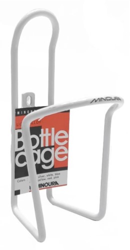 Fiets Minoura bidonhouder wit, zonder bouten