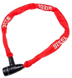 Fiets Steel kettingslot Pro Lite 5x1100, rood