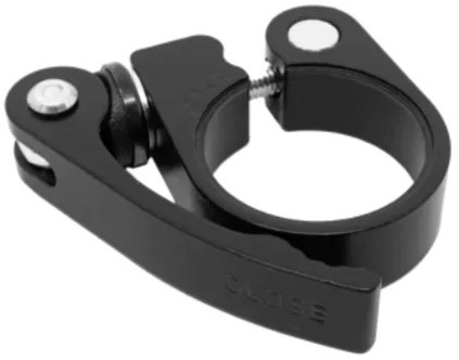 Fiets Ursus zadelpenklem 28.6mm met hendel. Zwart