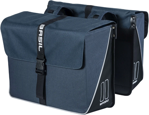 Basil fietstas dubbel Forte blue black 35L